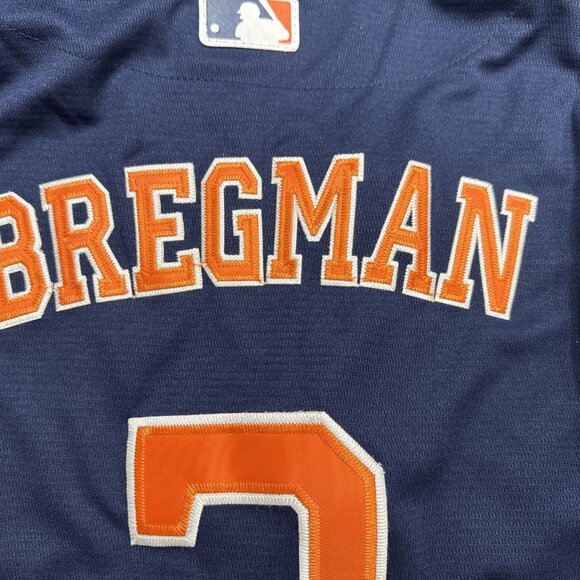Majestic LSU Alex Bregman Houston Astros Sewn Jersey Youth Medium - Picture 8 of 9